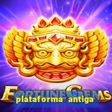 plataforma antiga de jogos